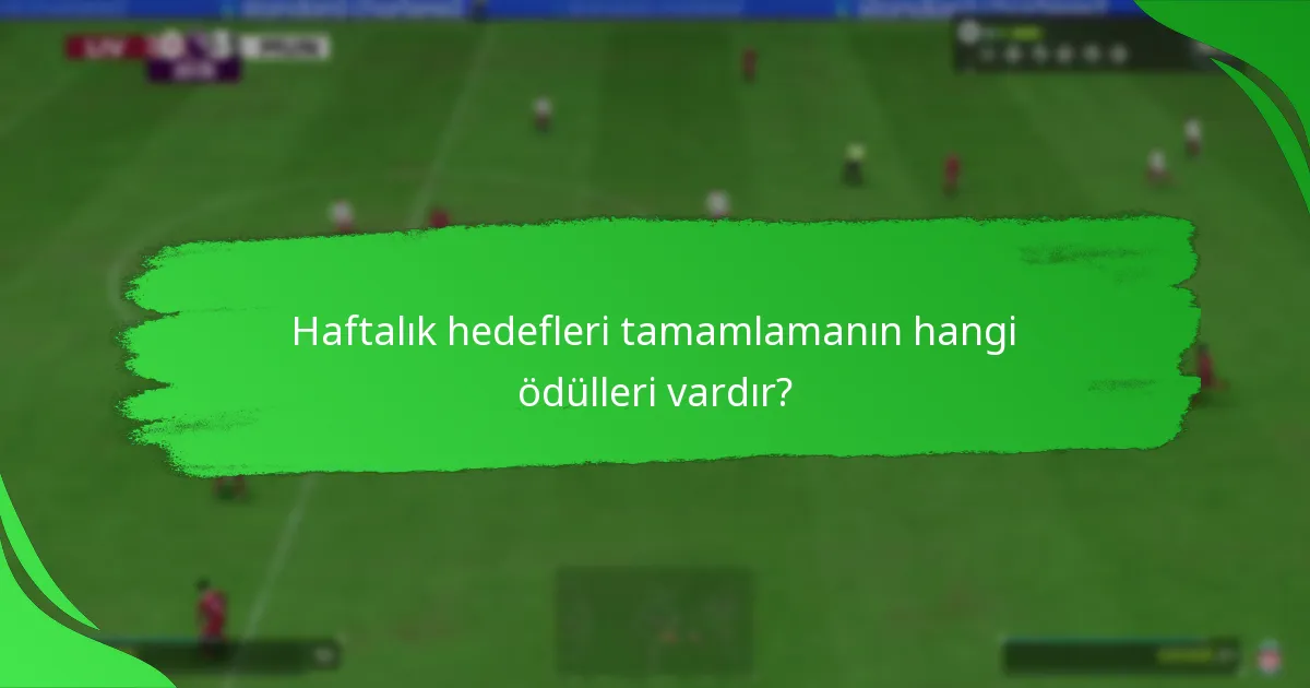 Haftalık hedefleri tamamlarken hangi zorluklarla karşılaşılır?